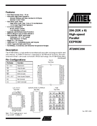 Datasheet AT28HC256E-12I производства ATMEL