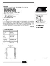 Datasheet AT49BV008-15TI manufacturer ATMEL