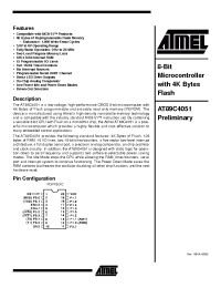 Datasheet AT89C4051-12SC производства ATMEL