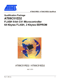 Datasheet AT89C51ED2 производства ATMEL