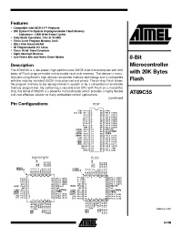 Datasheet AT89C55-16AA производства ATMEL