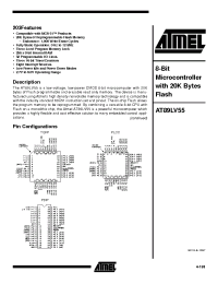 Datasheet AT89LV55-12PC производства ATMEL