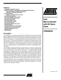 Datasheet AT89S8252-24PC производства ATMEL