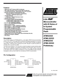 Datasheet AT90LS2323-4PC производства ATMEL