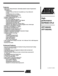 Datasheet ATFI1502AS manufacturer ATMEL