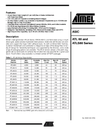 Datasheet ATL60/110 производства ATMEL