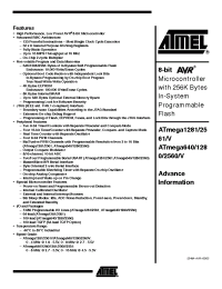 Datasheet ATMEGA2560 manufacturer ATMEL