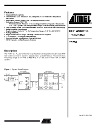 Datasheet T5754 manufacturer ATMEL