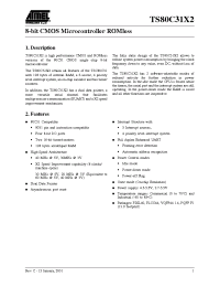 Datasheet TS80C31X2-ELCD manufacturer ATMEL