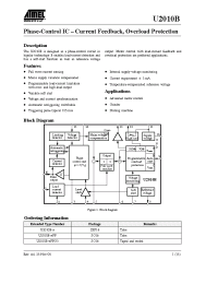 Datasheet U2010B-x manufacturer ATMEL