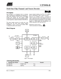 Datasheet U2739M-BFC manufacturer ATMEL