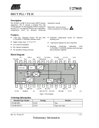 Datasheet U2786B manufacturer ATMEL