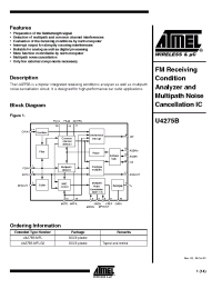 Datasheet U4275B-MFLG3 manufacturer ATMEL