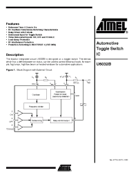 Datasheet U6032B manufacturer ATMEL