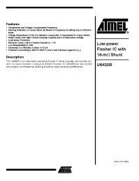 Datasheet U6432B manufacturer ATMEL