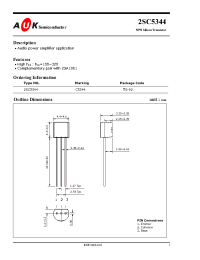 Datasheet 2SC5344 manufacturer AUK