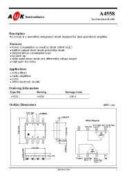 Datasheet A4558 manufacturer AUK