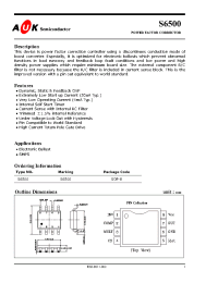 Datasheet S6500 manufacturer AUK