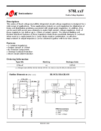 Datasheet S78L05F manufacturer AUK