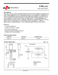 Datasheet S78L06L manufacturer AUK