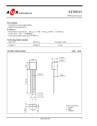 Datasheet S9015 manufacturer AUK