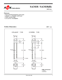 Datasheet SA3418(B) manufacturer AUK