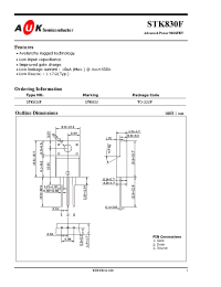 Datasheet STK830F производства AUK