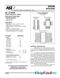 Datasheet MT5C6408C-25L/XT manufacturer Austin
