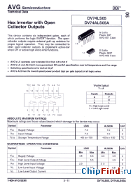 Datasheet AVGDV74LS05N производства AVG