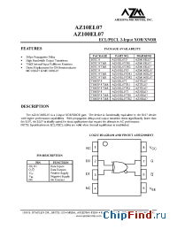 Datasheet AZ100EL07DR1 manufacturer Arizona Microtek