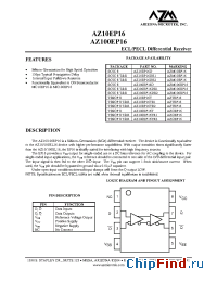 Datasheet AZ100EP16DR2 manufacturer Arizona Microtek