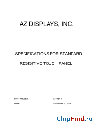 Datasheet ATP154-1 производства AZ Displays