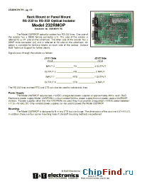 Datasheet MODEL232RMOP manufacturer B&B Electronics