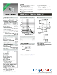 Datasheet 4306H-101-222LF manufacturer Bourns