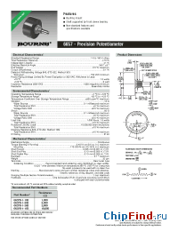 Datasheet 6657S-1-102 manufacturer Bourns
