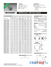 Datasheet SDR0703-1R2ML manufacturer Bourns