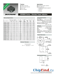 Datasheet SRR0603-3R3ML manufacturer Bourns