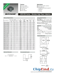 Datasheet SRR1205-2R5ML manufacturer Bourns