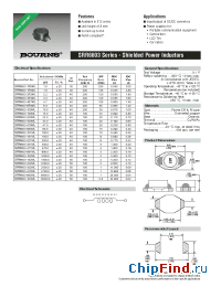 Datasheet SRR6603-2R2ML manufacturer Bourns