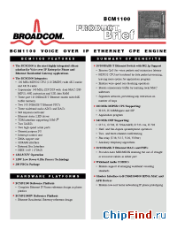 Datasheet BCM1100 производства Broadcom