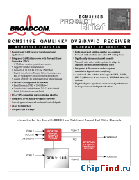 Datasheet BCM3118B производства Broadcom