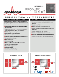 Datasheet BCM6315 производства Broadcom