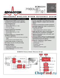 Datasheet BCM92200 производства Broadcom