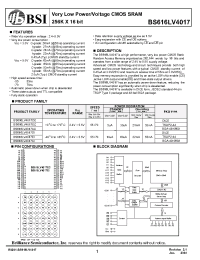 Datasheet BD616LV4017AC-55 производства BSI