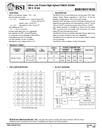 Datasheet BH616UV1610AI-70 производства BSI