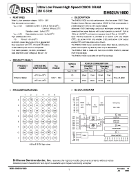 Datasheet BH62UV1600 производства BSI