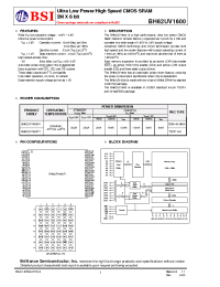 Datasheet BH62UV1600AI-55 производства BSI