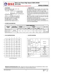 Datasheet BH62UV8000TIG55 производства BSI