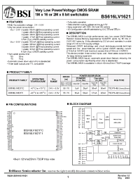 Datasheet BS616LV1621-55 производства BSI