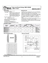Datasheet BS616LV2011 производства BSI